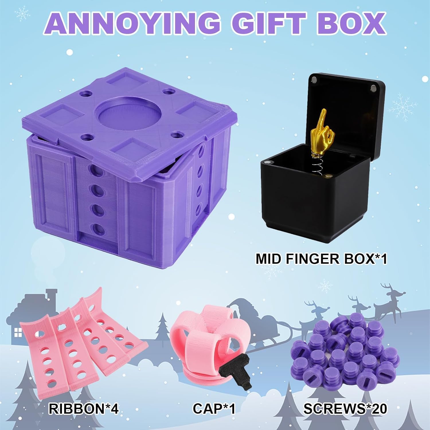 The Annoying Present with Middle Finger